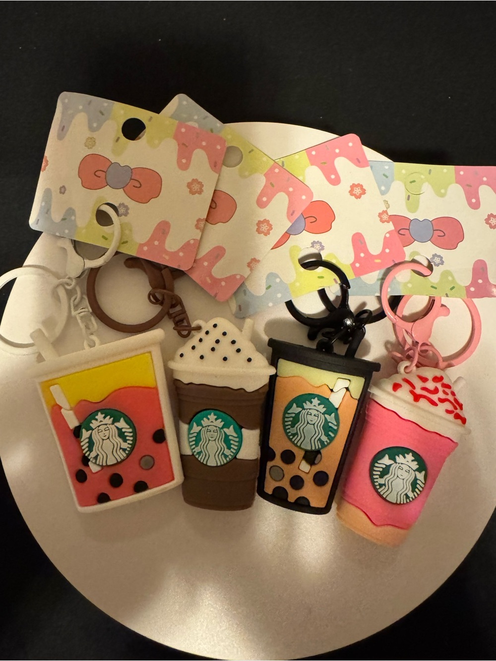 coffee theme keychains
